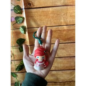 Disney 3D Christmas Figural Bag Clip Keychain Series 26 - Princess ARIEL